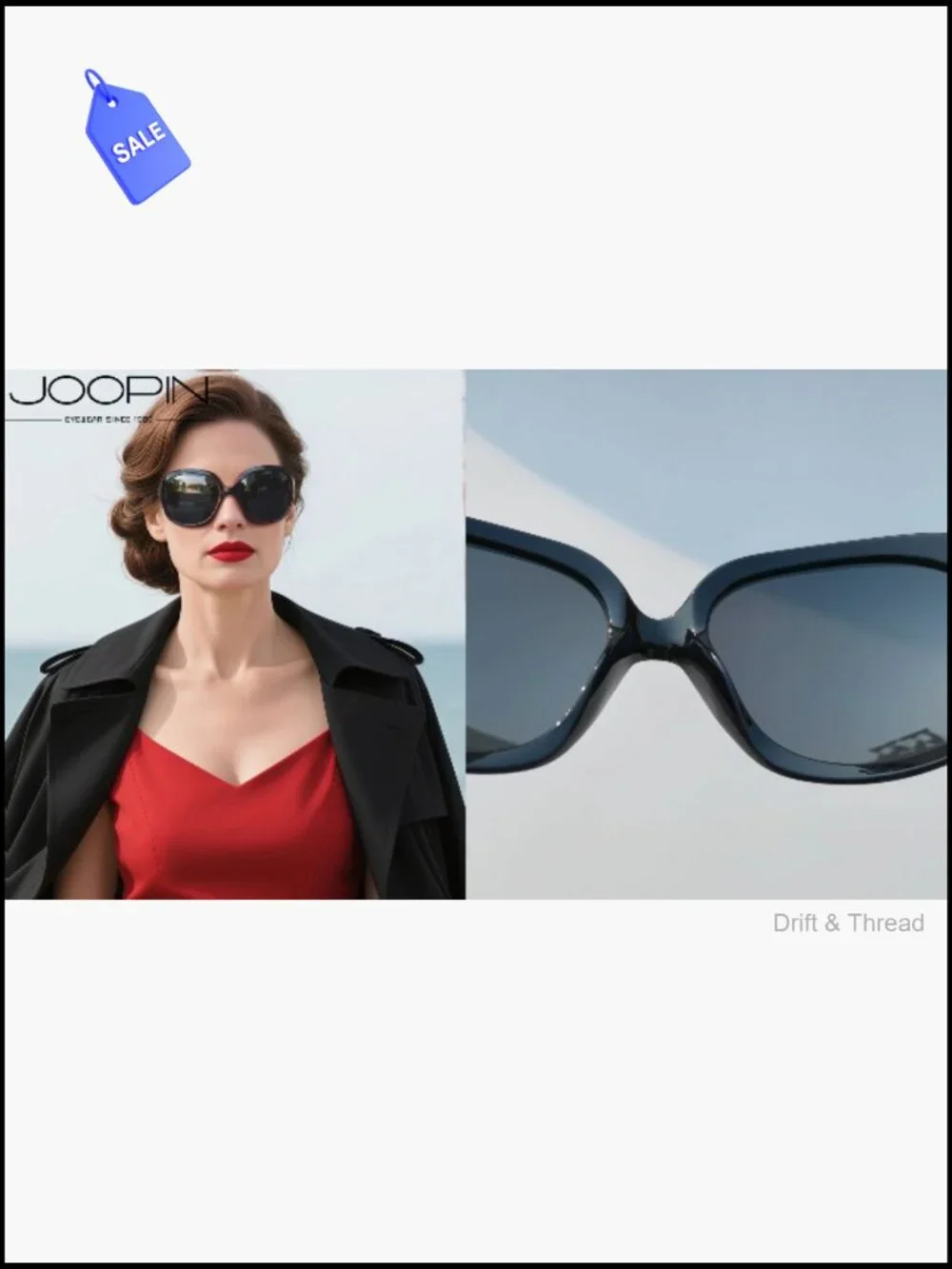 Oversized Butterfly Polarized Sunglasses Women UV400 Driving Shades